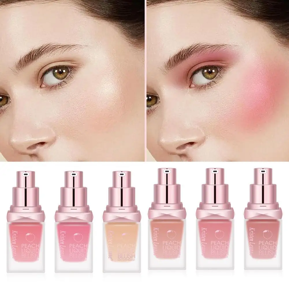 

Liquid Blush Face Blusher 4 Color Natural Rouge Long-lasting Makeup Blush Peach Contouring Cosmetics For Facial S0R9