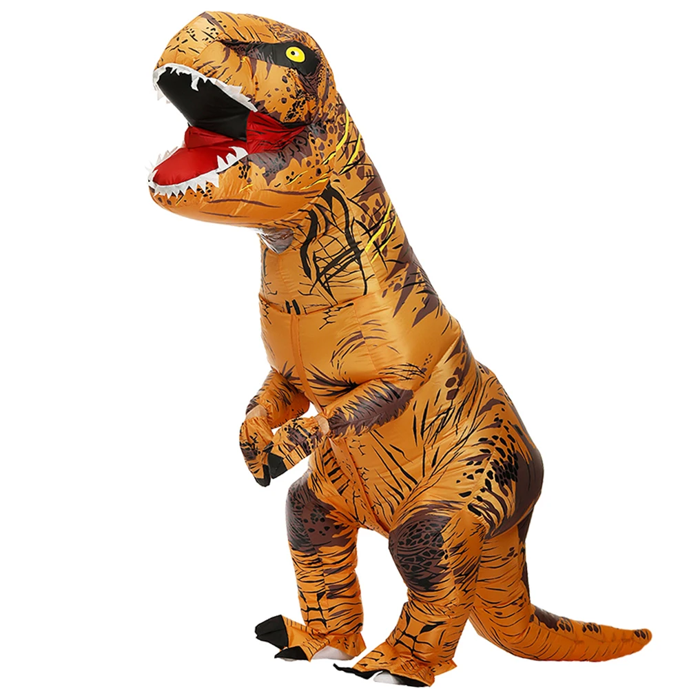 Disfraz de dinosaurio inflable para adultos y niños, traje de fiesta de Anime, disfraz de Carnaval, Purim, Halloween para hombre y mujer