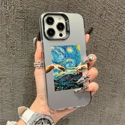 Van Gogh Inspired Oil Painting Phone Case - Artistic Laser Cover - iPhone 17 Pro (CH - Black CYXKH 3)