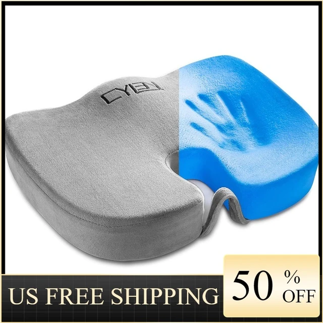 Gel Memory Foam Seat Cushion with Breathable fabric for Car Home