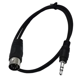 1pc DIN 7 Pin Din MIDI Male Plug To 3.5mm 1/8" Male Stereo Jack Audio Adapter Connector Cable for Bang & Olufsen B&O Naim Quad S