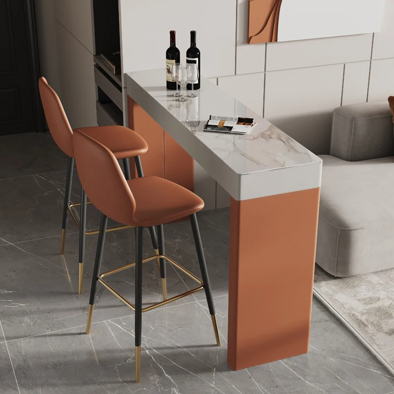 Mesa De Bar larga con cajones, mueble De almacenamiento, alta recepción,  Mostrador De bebidas, diseño artístico, Muebles De salón De Cocina -  AliExpress