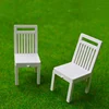 Scale 1:20 1:25 1:30 Miniature Chairs Model ABS Indoor Materials Kits Diy Scene Layout Diorama Kits 10Pcs/Lot 6
