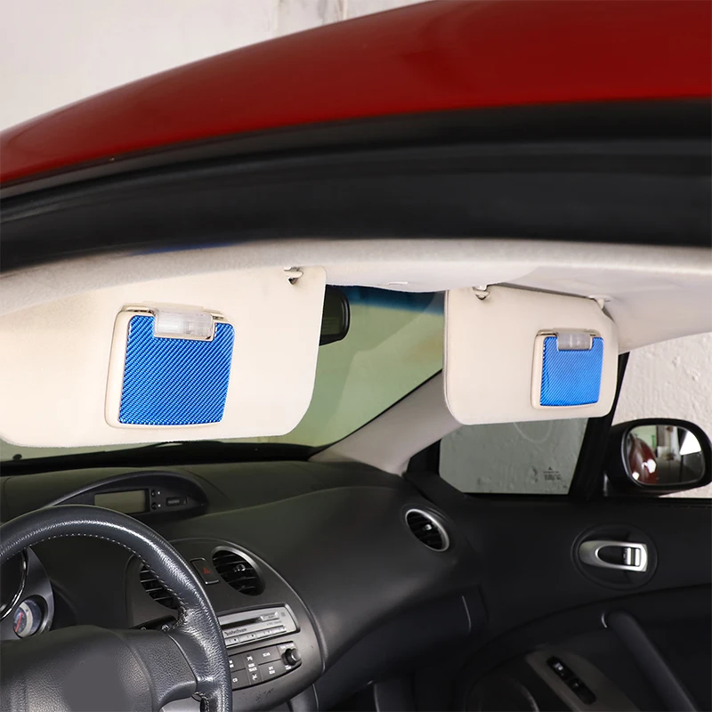 

For Mitsubishi Eclipse 2006-2011 Soft Carbon Fibre Car Makeup Mirror Panel Cover Trim Stickers Car Accessories
