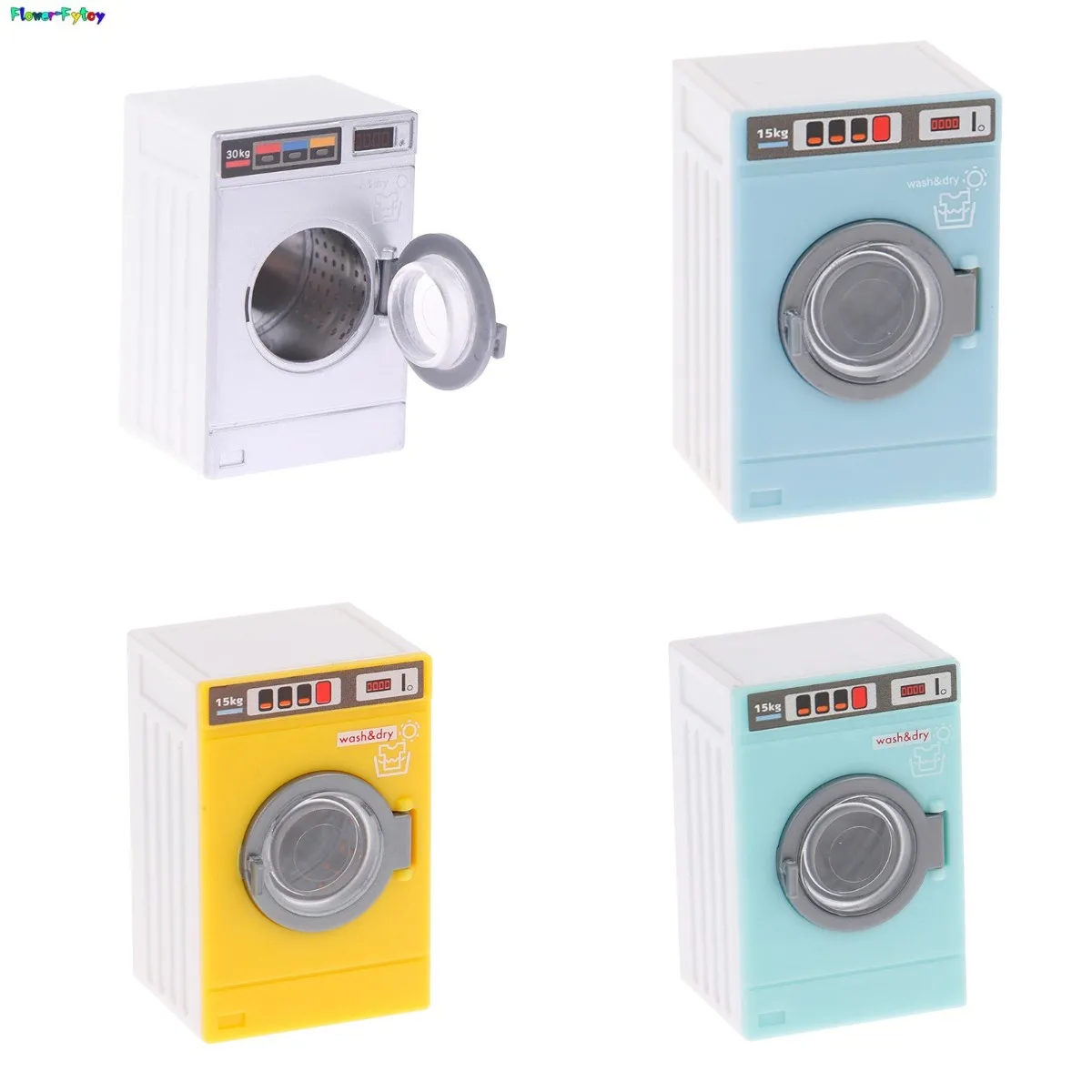 

1:12 Dollhouse Miniature Washing Machine Drum Washer Home Appliance Laundry Model Dollhouse Furniture Decor Toy