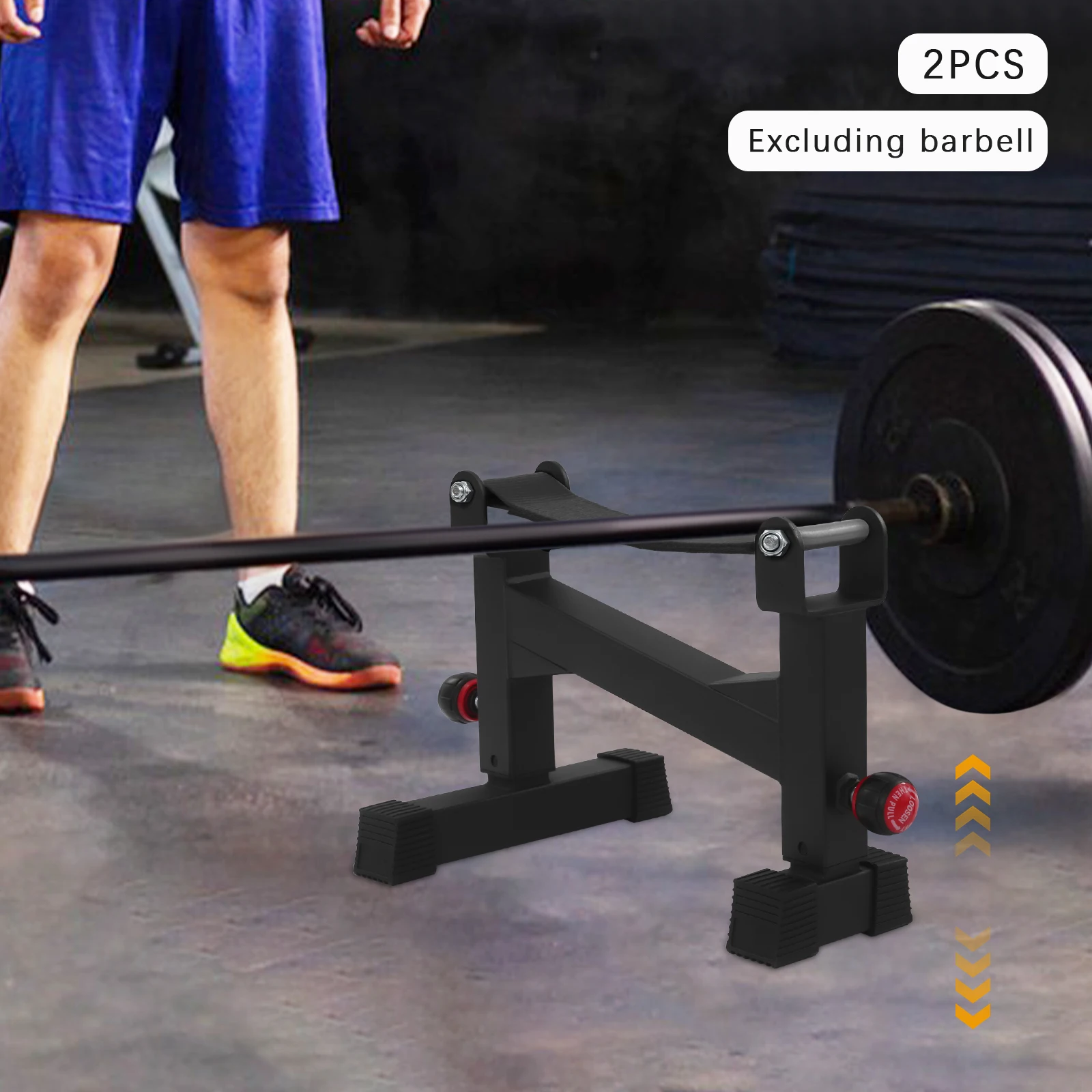 Langhantel-Pufferständer, Kreuzheben-Trägerständer zur Verwendung in Heim-Fitnessstudios, Turnhallen und anderen Orten für Kreuzheben-Übungen – Detail 3