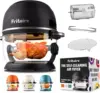 Glass AirFryer 5 Quart w/ 360 Visibility, Self-Cleaning, 400F Vortex Air Fryer for Even Cooking, BPA-Free 1