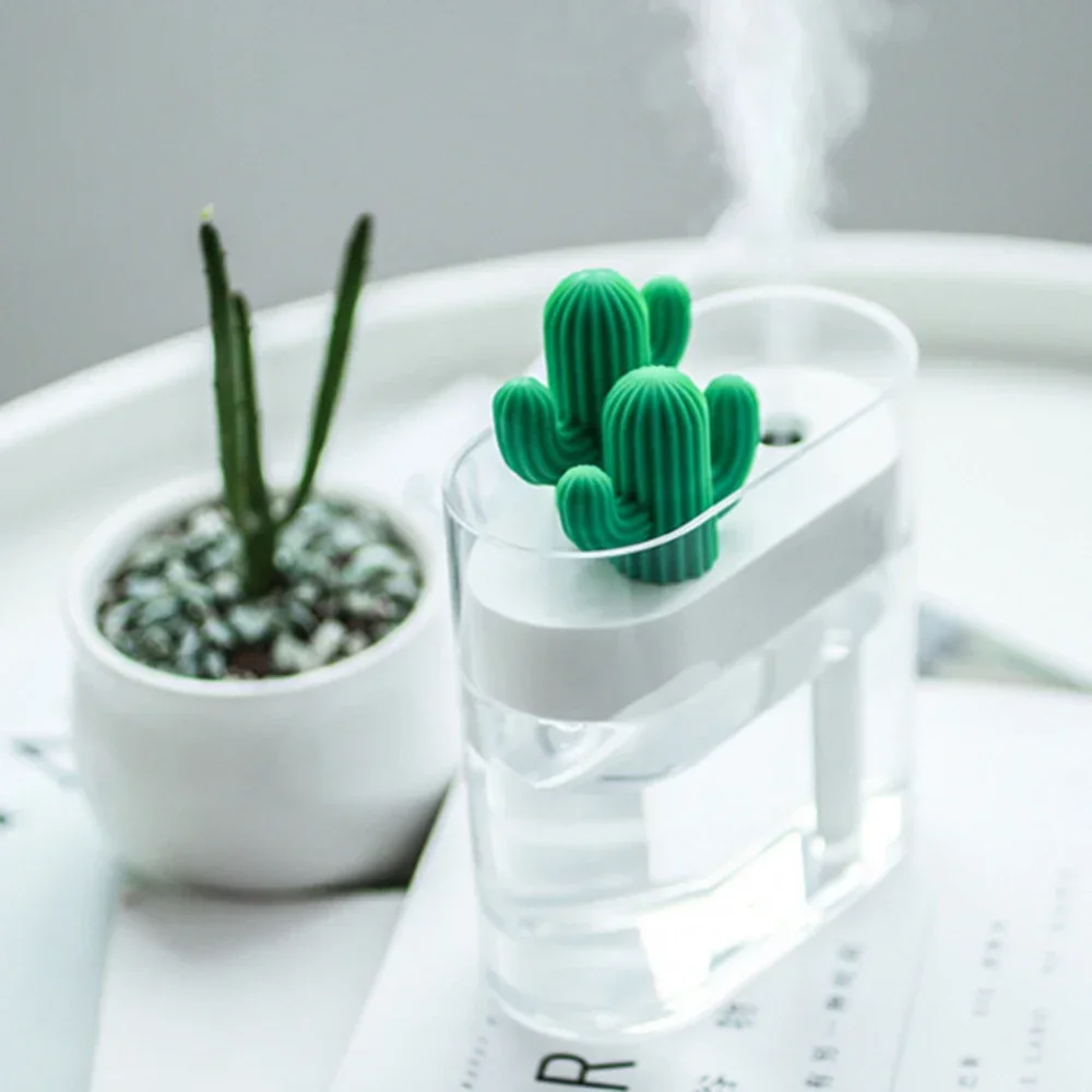 

Cactus Air Humidifiers Essential Oil Aroma Diffuser Mini Fogger Mist Maker for Bedroom Home Car Plant Portable USB Perfume