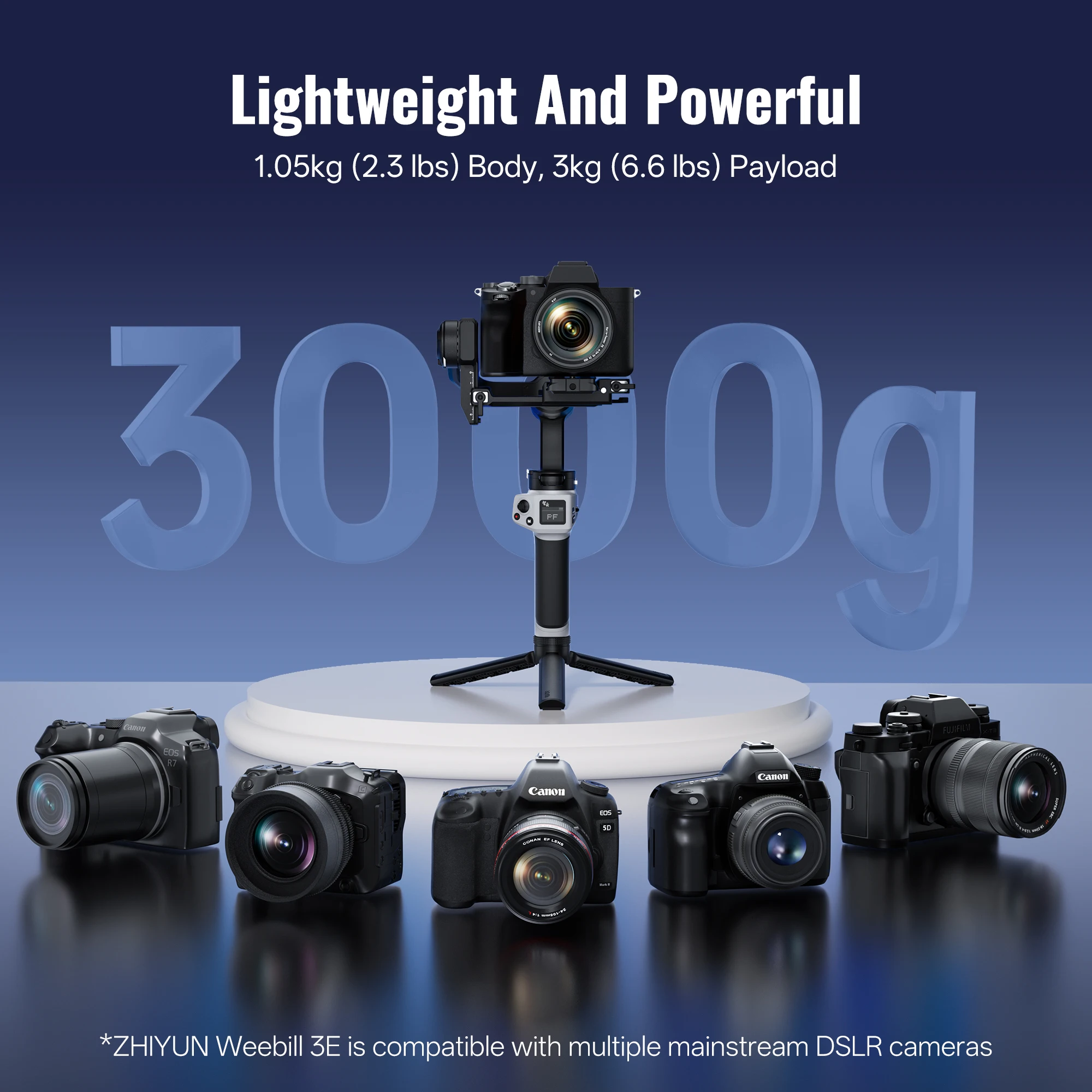 ZHIYUN Official CINEPEER WEEBILL 3E Camera Stabilizer Handheld Gimbal 3-Axis Cameras Gimbals for DSLR Mirrorless Cameras 2