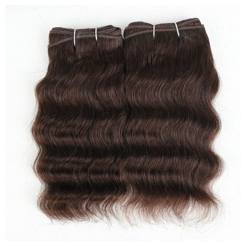 Brazilian Natural Wave Human Hair 2 Bundles Human Hair Wave Bundles Natural Extensions For Women Virgin Remy