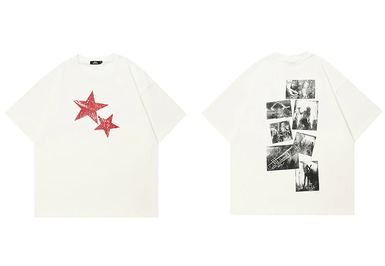 Vintage Rock Collage Graphic Back Print T-Shirt Sc211c4f3f0094963989a06b3b54fa7d37