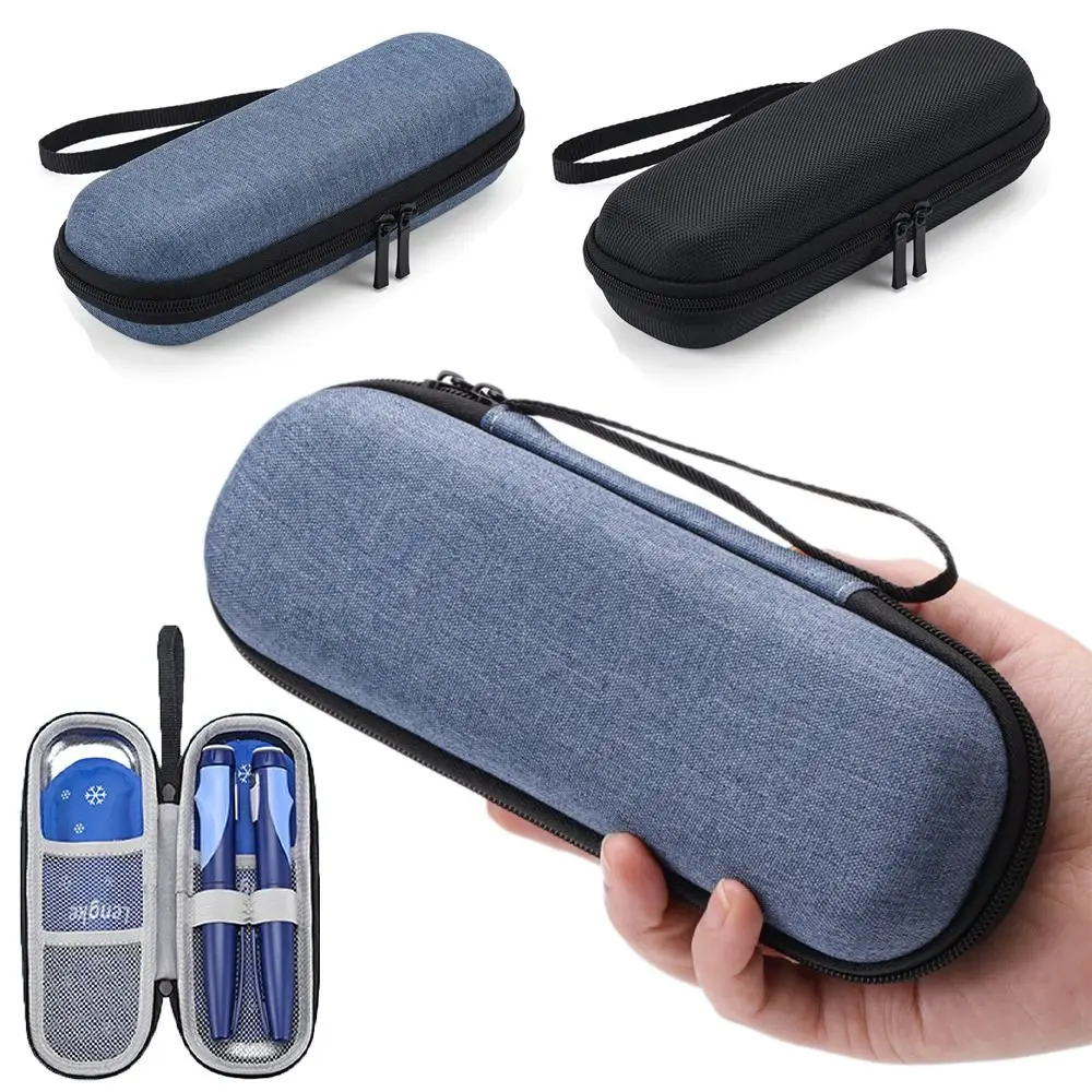 portable insulin cooler travel case oxford thermal insulated medical cooler medical glucose monitor supplies cooler bag Diabetic Pocket Insulin Cooling Bag Thermal Insulated Travel Case Pill Protector Oxford without Gel Medicla Cooler Home Travel