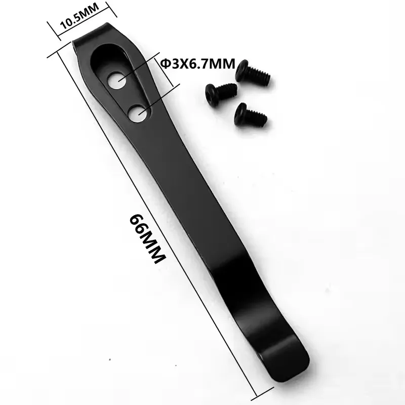 17 Sizes Stainless Steel Back Clip for DIY Folding Pocket Knife Tool DIY Accessories Folding Knife Back Clip Holder
