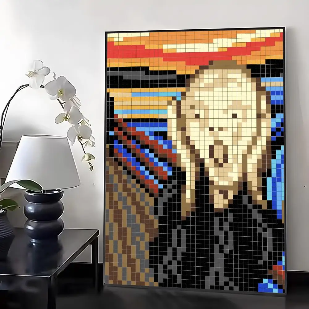 Vibrant Canvas Art: Synthetic Fiber Oil Painting for Living and Dining Spaces