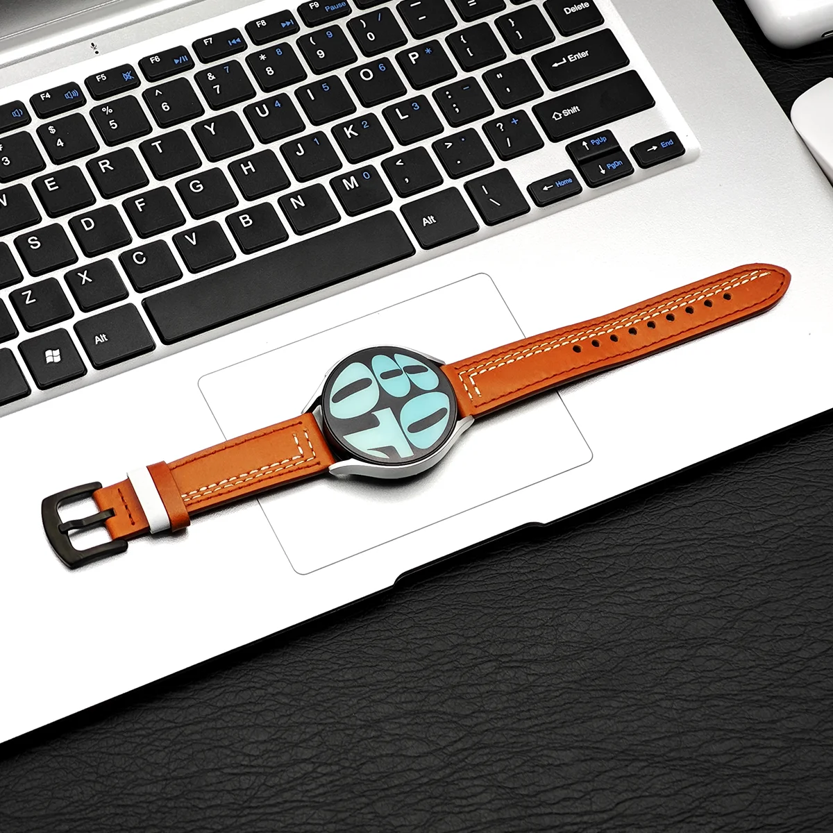 Premium Leather Watch Band - 20mm/22mm Sizes - Elegant Wrist Bracelet