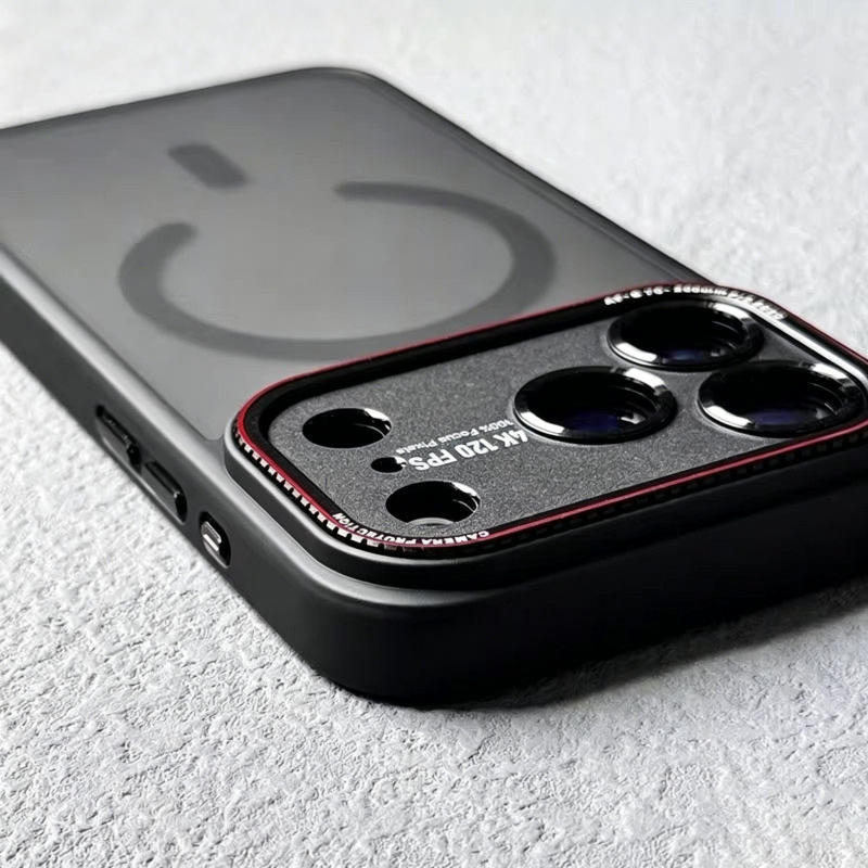 For Magsafe Armor Shockproof Matte Case for iPhone 17 Air 16 15 14 Pro Max Luxury Hard Wireless Charging Magnetic Clear Cover