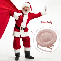 High Quality Xmas Decor DIY Fake Pregnant Belly Inflatable Santa Claus Props Christmas Fake Belly Inflatable Hunchback 2