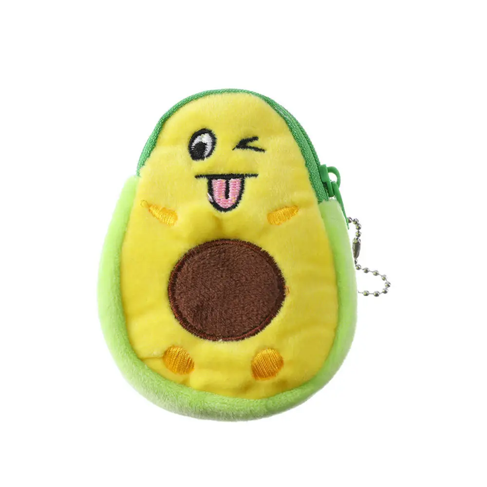 Soft Plush Cartoon Animal Coin Purse - Cute Mini Zipper Wallet