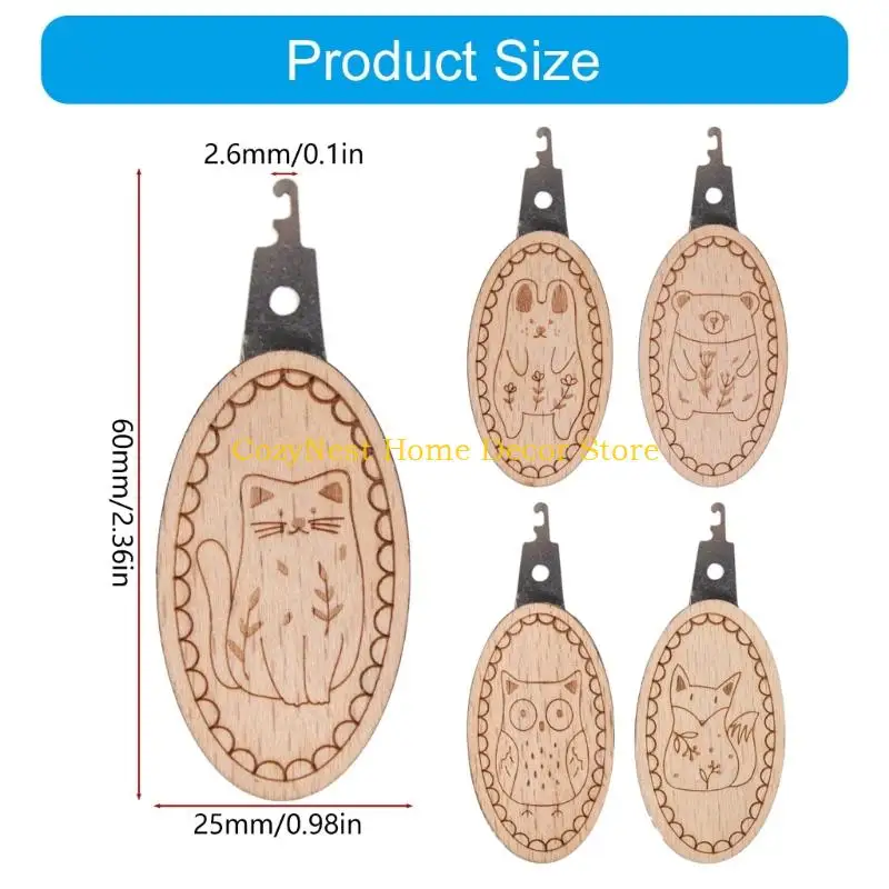 92MF 2 Pcs 바늘 실꿰기 재봉 도구 손 바느질을 위한 자수 바늘 실꿰기