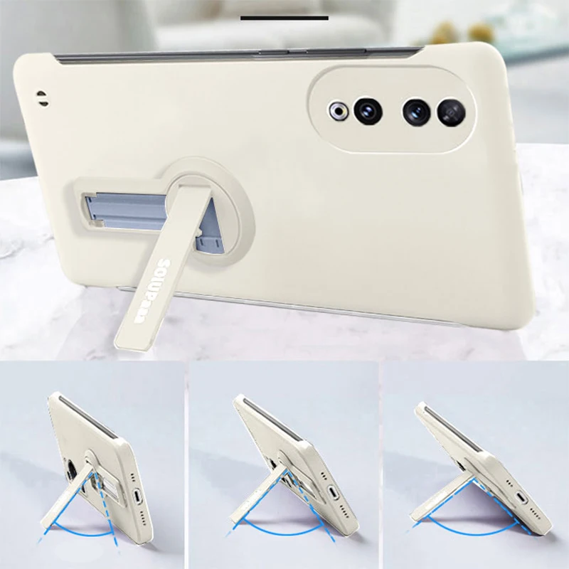 Frameless Ultra Thin Hard Phone Case with Holder