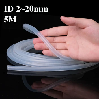 1/5M Food Clear Transparent Silicone Hose 2 3 4 5 6 7 8 9 10 11 12 14 16mm Flexible High Temperature Silicone Tube Pump Aquarium