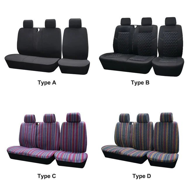 Fundas de asiento para furgoneta y camión accesorio Universal compatible  con Transporter/Van Peugeot Boxer 250