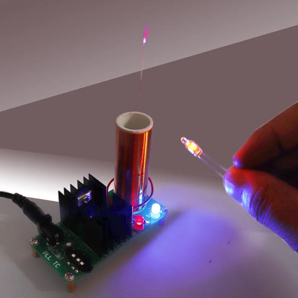 HURRISE Bobine de Tesla Mini Tesla Coil Kit Plasma Speaker Tesla DIY