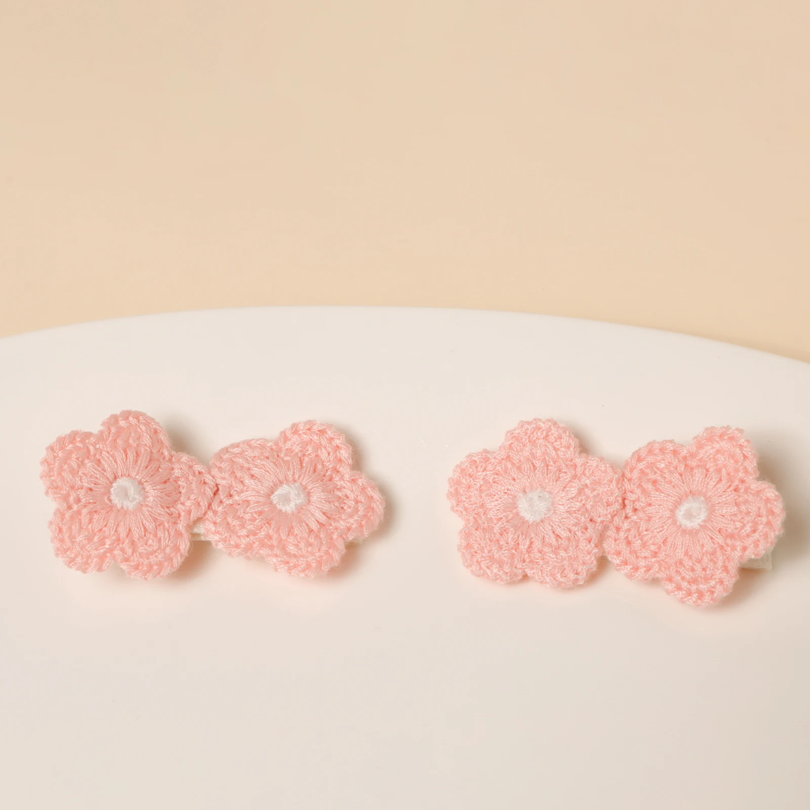 Embroidery Flowers Ponytail Decor Hair Clips 7pcs For Baby Girls Teenager Bangs Barrettes Infant Photograph Hair Accessory