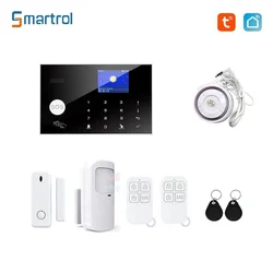Smartrol WiFi GSM Security Alarm System for Home Burglar Security 433 MHz Wireless Support Tuya Smart House App Remote Control
