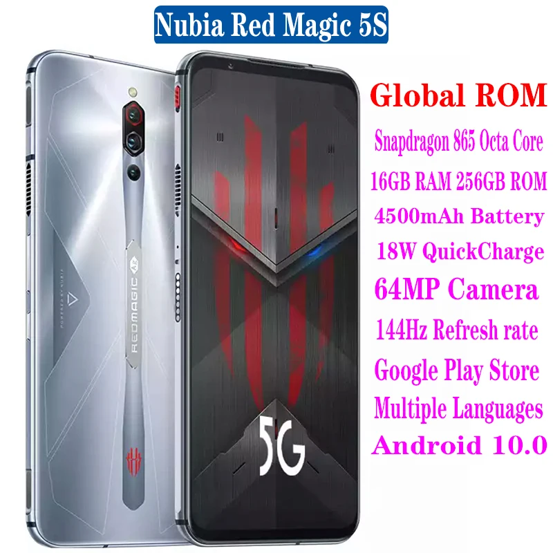 Nubia Red Magic 5S グローバル版 256GB+12GB ZTE Nubia Red Magic 5S