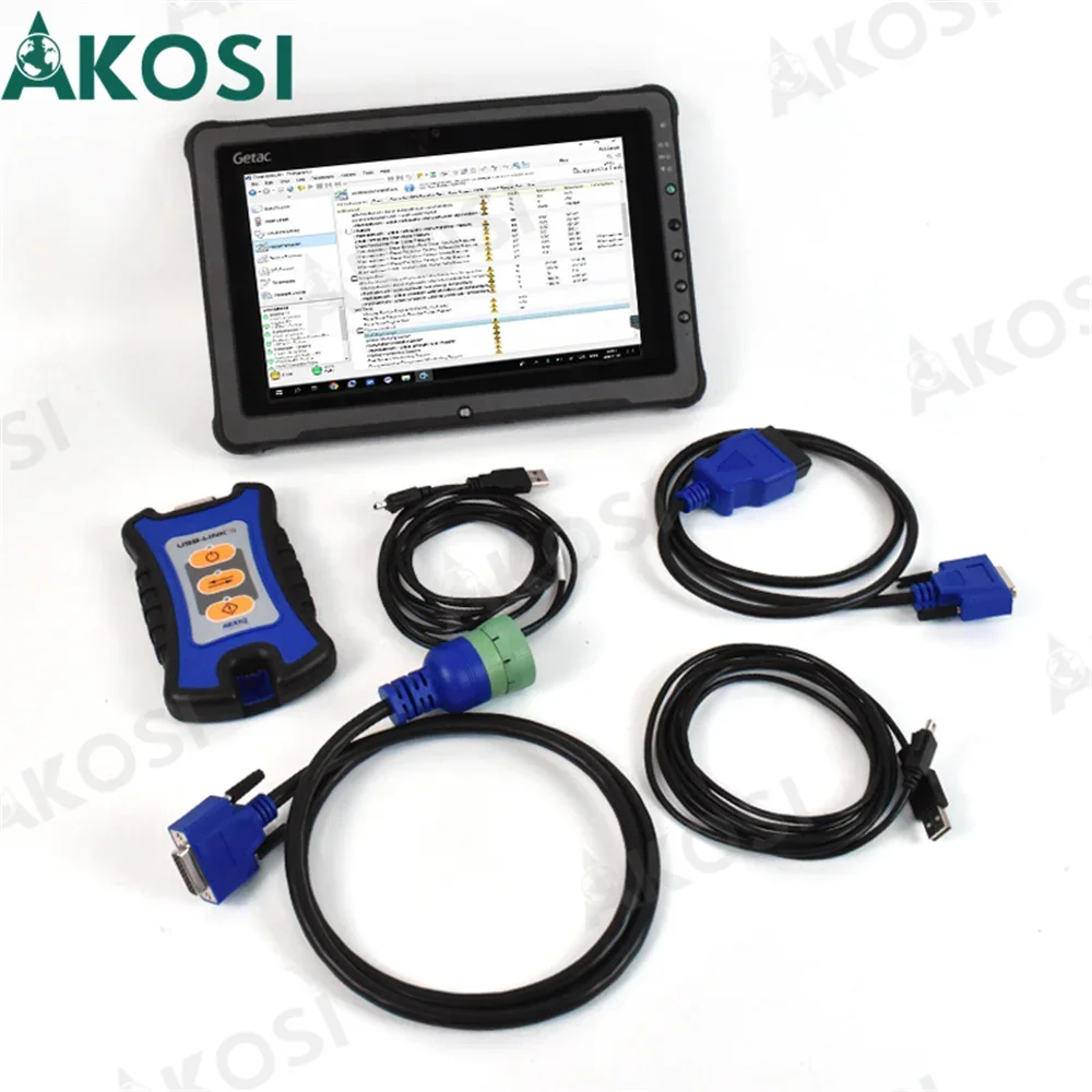 For NEXIQ-3 USB Link for Heavy Duty Truck OBD2 Diagnostic For NEXIQ Version OBD Fault Detector Diesel Engine+Getac F110 tablet