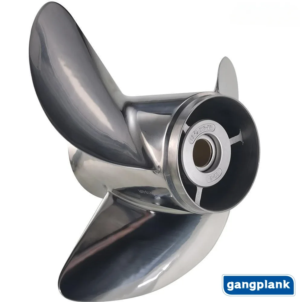 Outboard Motor Stainless Steel Propeller for Yamaha 150-300HP 13 3/4X17-M 3/4X17-M 3/4X19-M 3/4X19-M 13 3/4X21-M 3/4X21-M