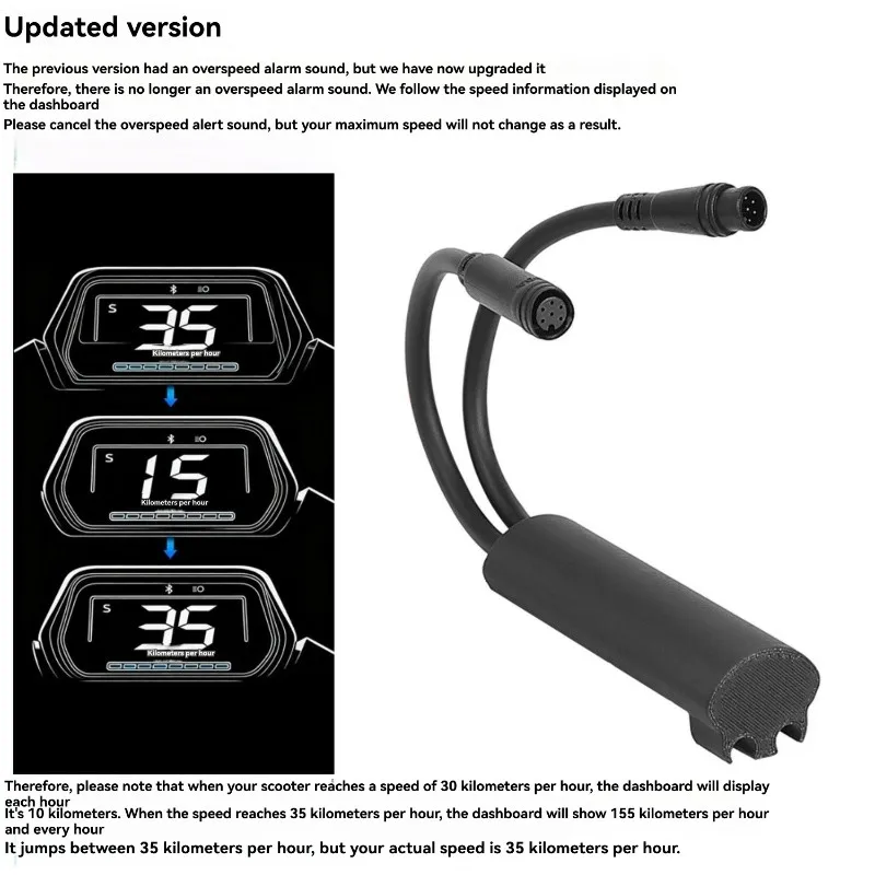 세그웨이 나인봇 ZT3 PRO E 전동 스쿠터용 N82R 맞춤형 속도 제한 케이블 조절 가능