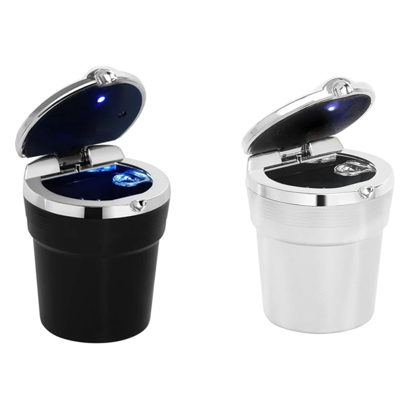 Car Ashtray with Lid Portable Travel Car Ashtray Self Extinguishing