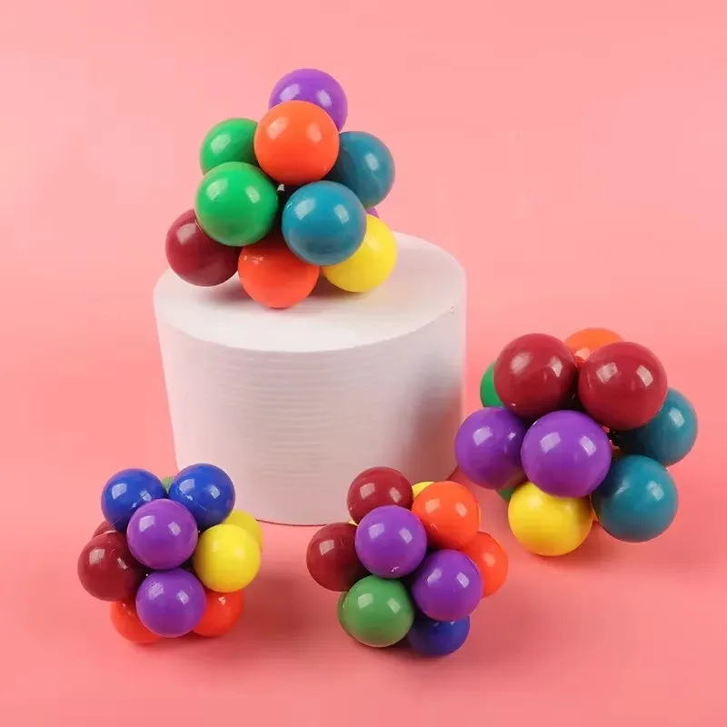 스트레스 해소 원자볼 매직볼 퍼즐 다용도 비즈 감압볼 어린이 장난감 비즈 감압 반죽 놀이 음악