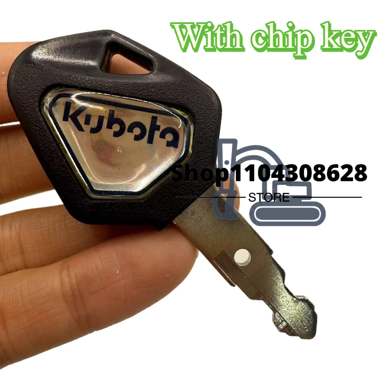 Started Ignition Chip Key for Kubota U15/30/135/155/161/163 Car Door Excavator