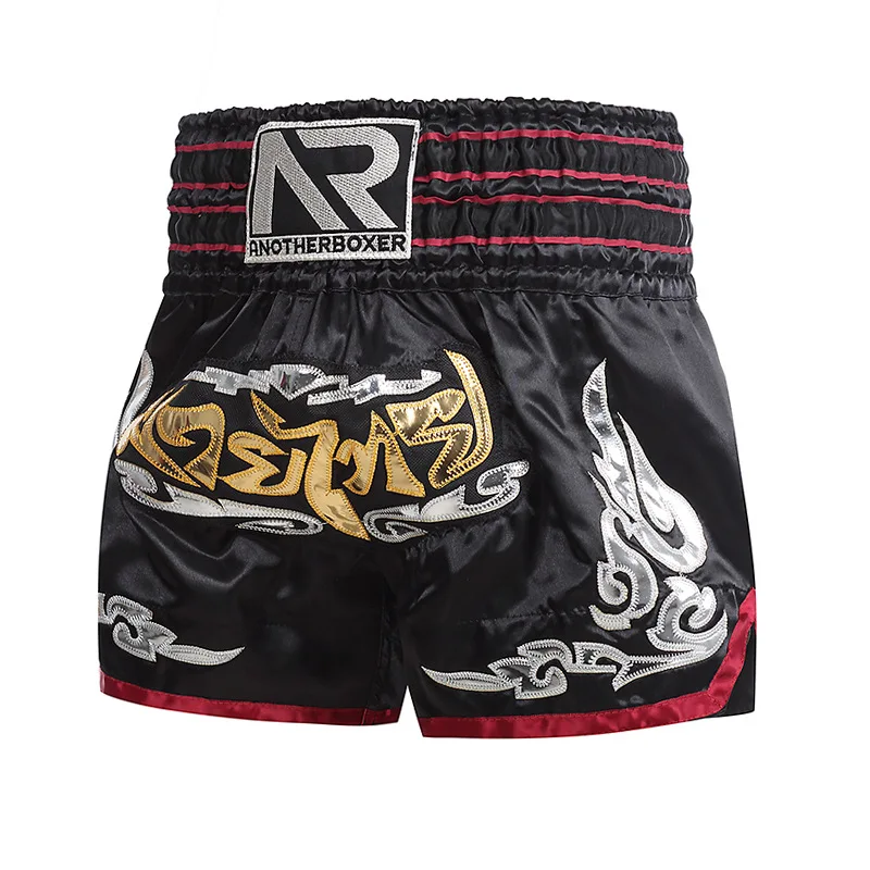 Embroidery Muay Thai Shorts Sanda Boxing Trunks Fighting Arena Competition Training Half Pants Men Women Children mma shorts