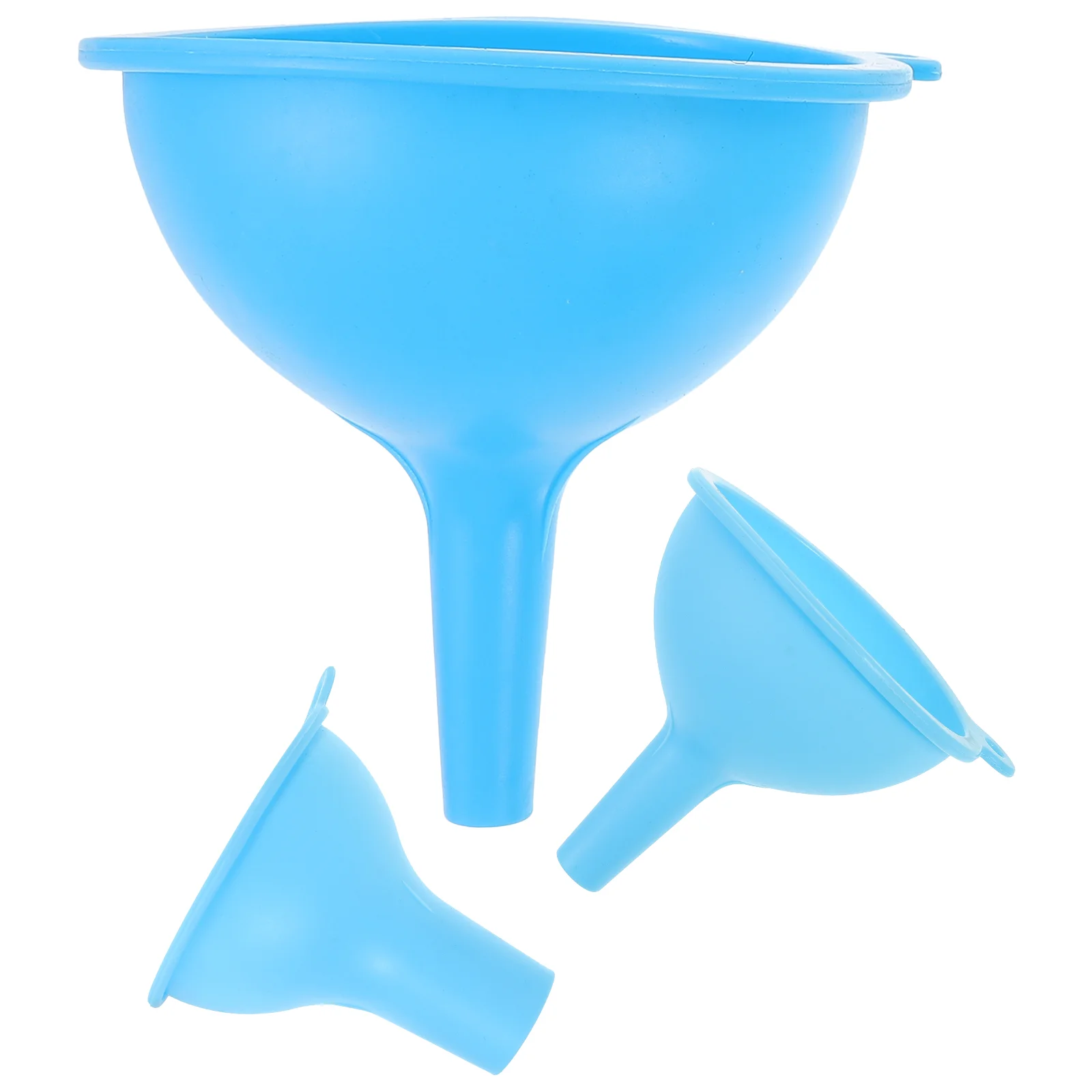 

3 Pcs Tools Silicone Funnel Vinegar Funnels for Filling Bottles Three Piece Suit Kitchen Utensils Oil Shaped