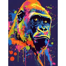 Custom DIY Animal Oil Painting Kit on Canvas - Handmade Home Decoration Gift - 60x75cm diy frame (9960320)