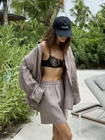 Alyssa Lapel Long Sleeve Short Set 6