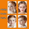 Children Facial Painting Real Person White Background Practice Board  Repeatedly Rinsed Frosted Version 1