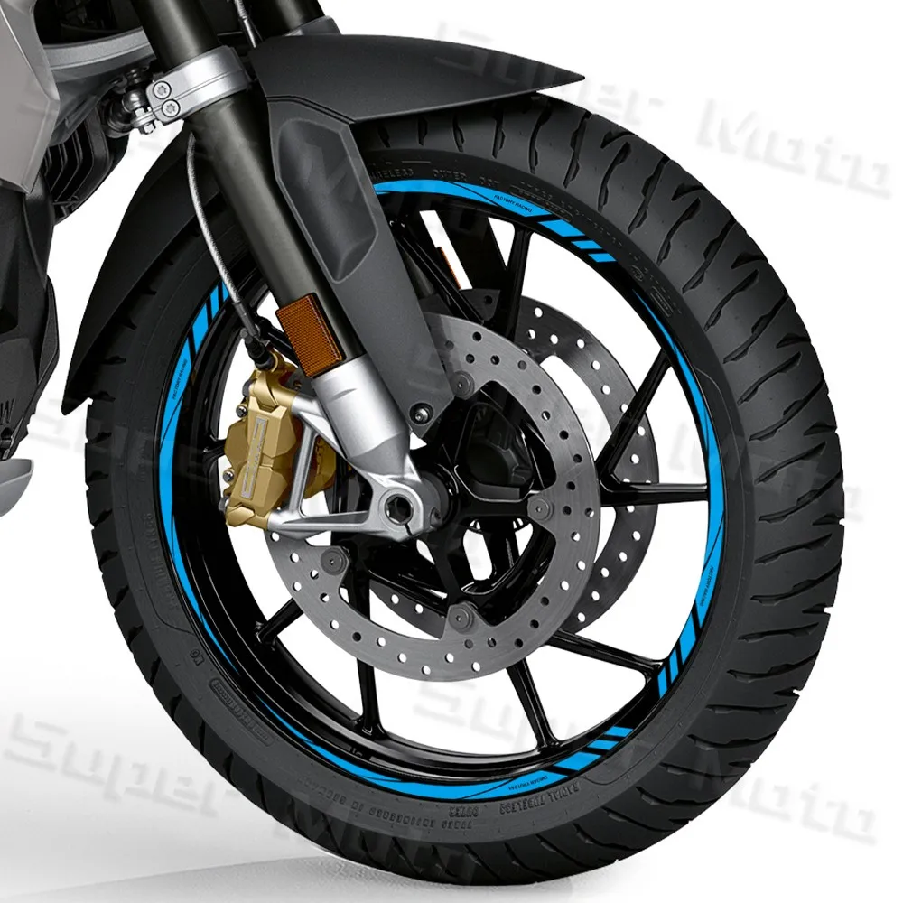 Motorcycle Rim Sticker 12"13 "14"15"16"17"18" inch Reflective Motorcycle Rim Sticker Wheel Hub Stripe Tire Decal Tape for Kawasaki Suzuki Honda YAMAHA