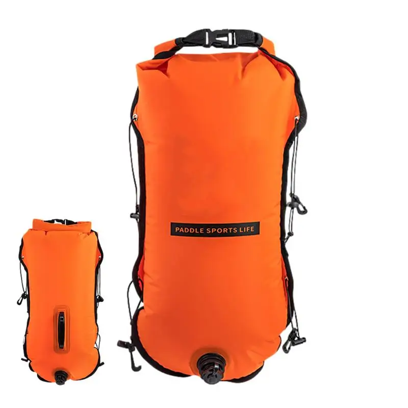 

Inflatable Swim Buoy Multifunction Nylon Swim Float Bag With Waist Belt Outdoor Safety Swimming Buoy Water Sports Safety Bag