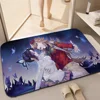 D-Demon Slayer Game Bedroom Carpet for Kitchen Aesthetic Room Decoration Bath Mat House Entrance Mat Home Customized Floor Mats 1