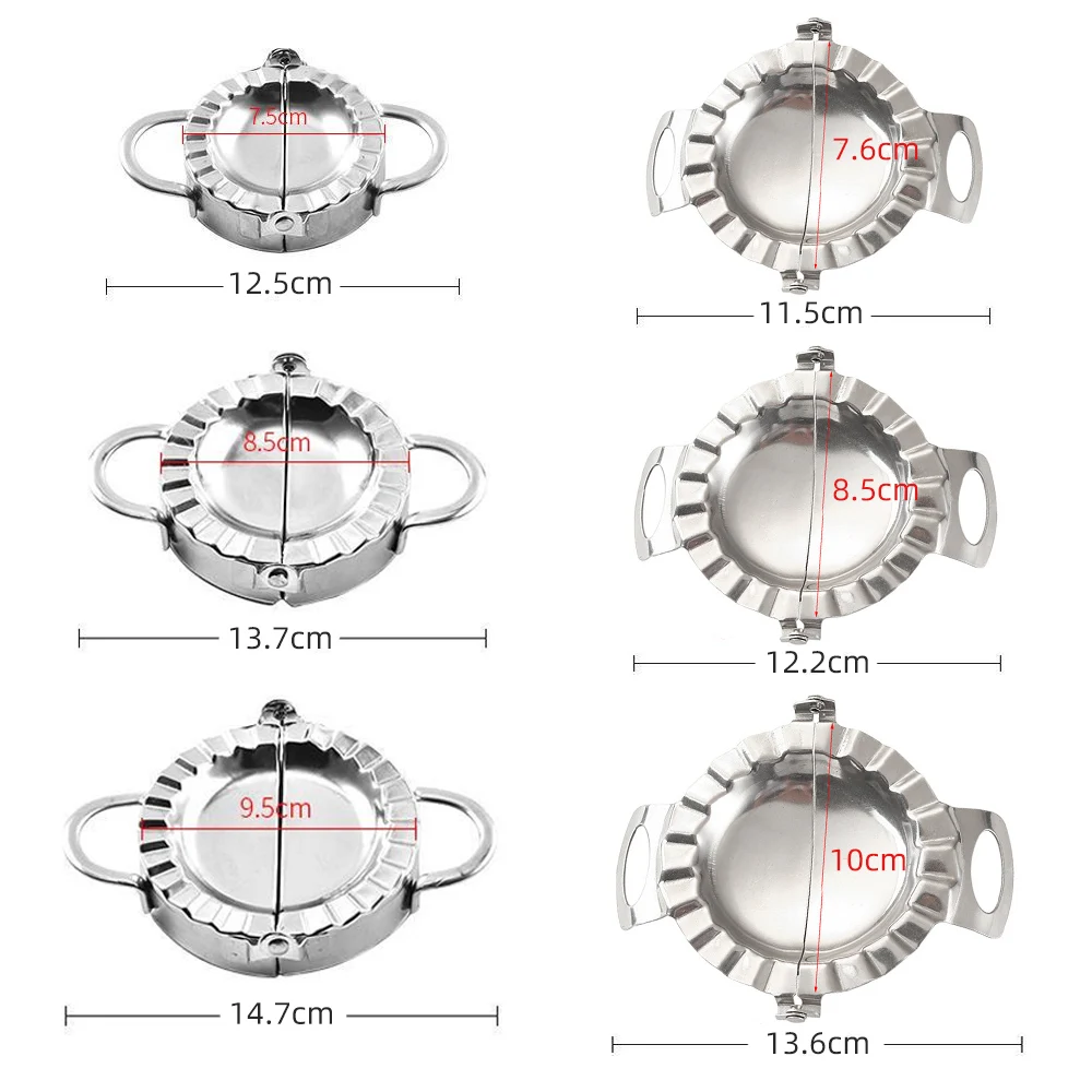 Sc21356176cc74d2d85deaa9177d2abb33 Dumpling Mould Stainless Steel Dumpling Maker Dough Cutter Must-Ravioli Lazy Pastry Press Mould Shaper Kitchen Accessories
