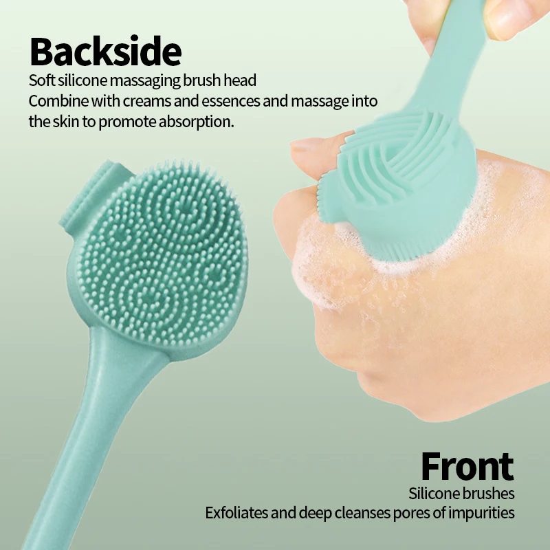 Facial Silicone Brush Face Massage Cleaning Tool Double Sided Exfoliator Pore Blackhead Removal Cleanser Skincare Brushes facial cleansing brush facial cleanser massager acne and blackhead removal tools