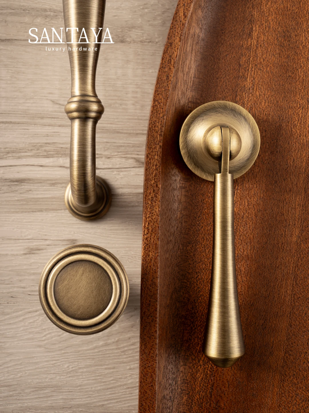 Antique Brass Cabinet Pulls 6