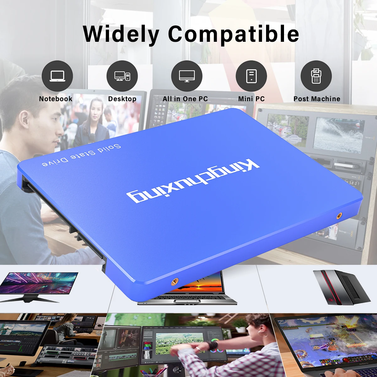 Kingchuxing-Disque dur interne SMi2 pour ordinateur portable et de bureau, 1 To, bleu, 2.5, 480 Go, 256 Go, 128 Go, 120 Go
