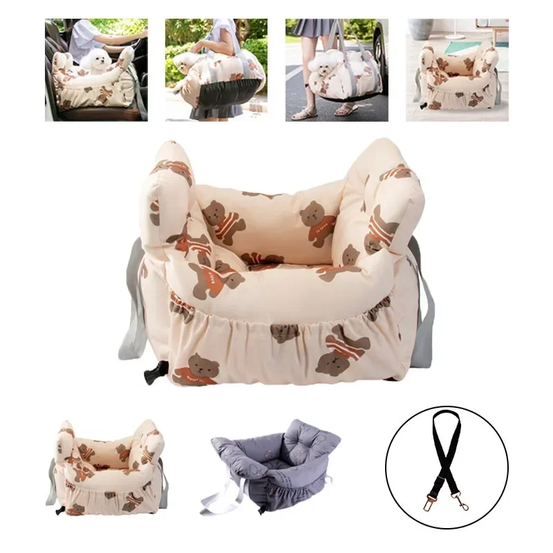 

Pet Car Carrier Bed Front/Back Seat Transportin Perro Dog Car Seat Bed Sofa Travel Dog Car Seats cover for Small Medium Dogs