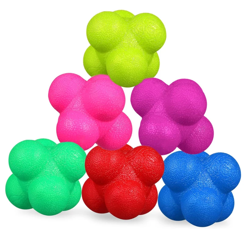 Hexagonal Reaction Ball High Difficulty Stress Relief Toys Hand Eye Coordination Game For Adluts Children Juguetes Deportivos